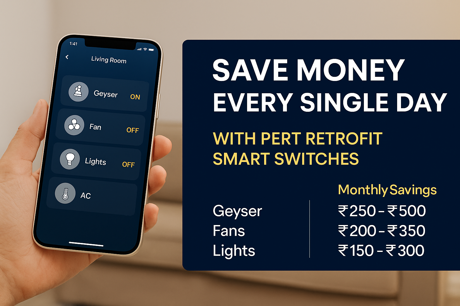 Save Money Every Single Day: How Pert Retrofit Smart Switches Cut Your Power Bill